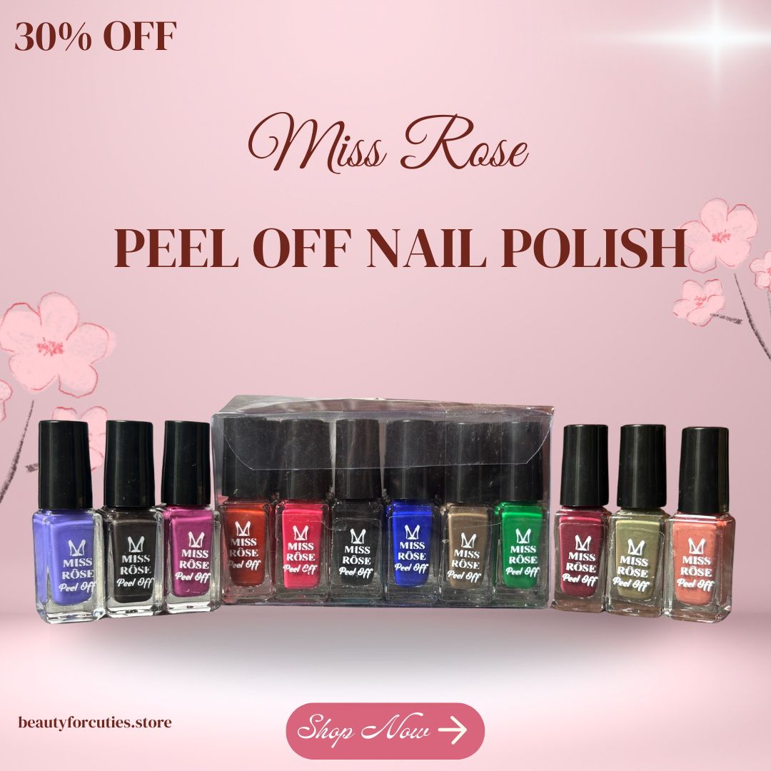 Miss Rose Peel-Off Nail Polish Collection – Set of 36 Pieces