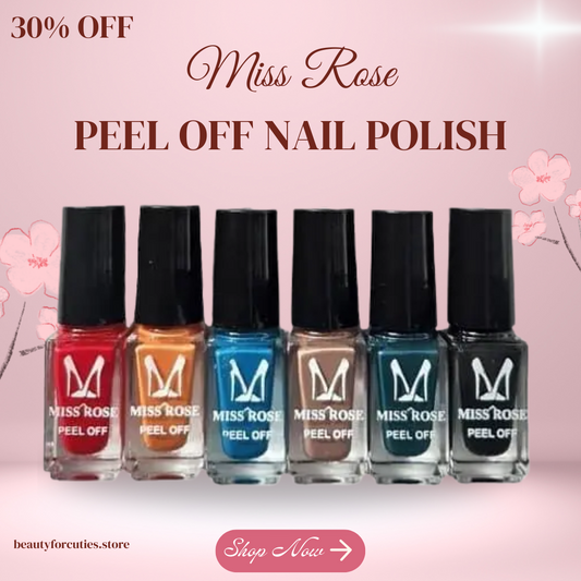 Miss Rose Peel-Off Nail Polish Collection – Set of 36 Pieces