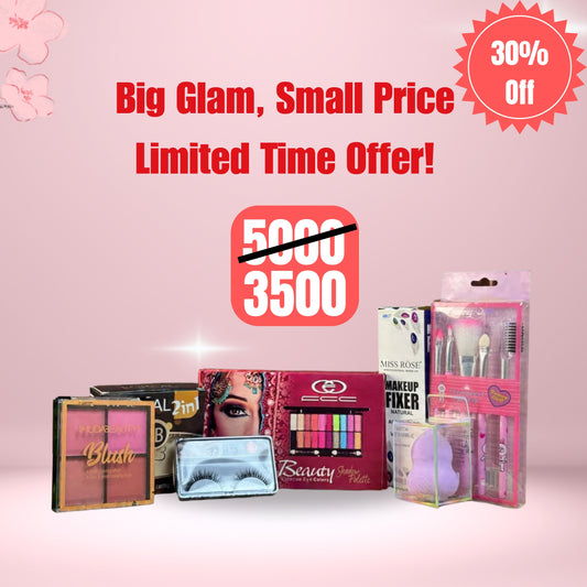 Complete 16-Piece Makeup Set – All-in-One Glam Kit