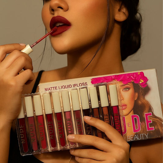 Nude Lip Gloss – Pack of 12 (Assorted Shades)