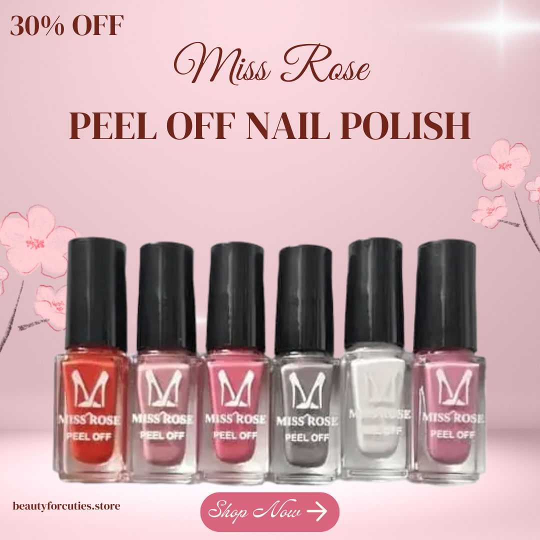Miss Rose Peel-Off Nail Polish Collection – Set of 36 Pieces